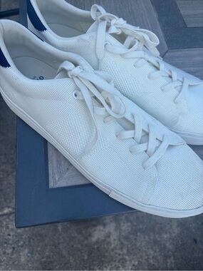 Greats Men's White Low-Top Knit Sneakers
